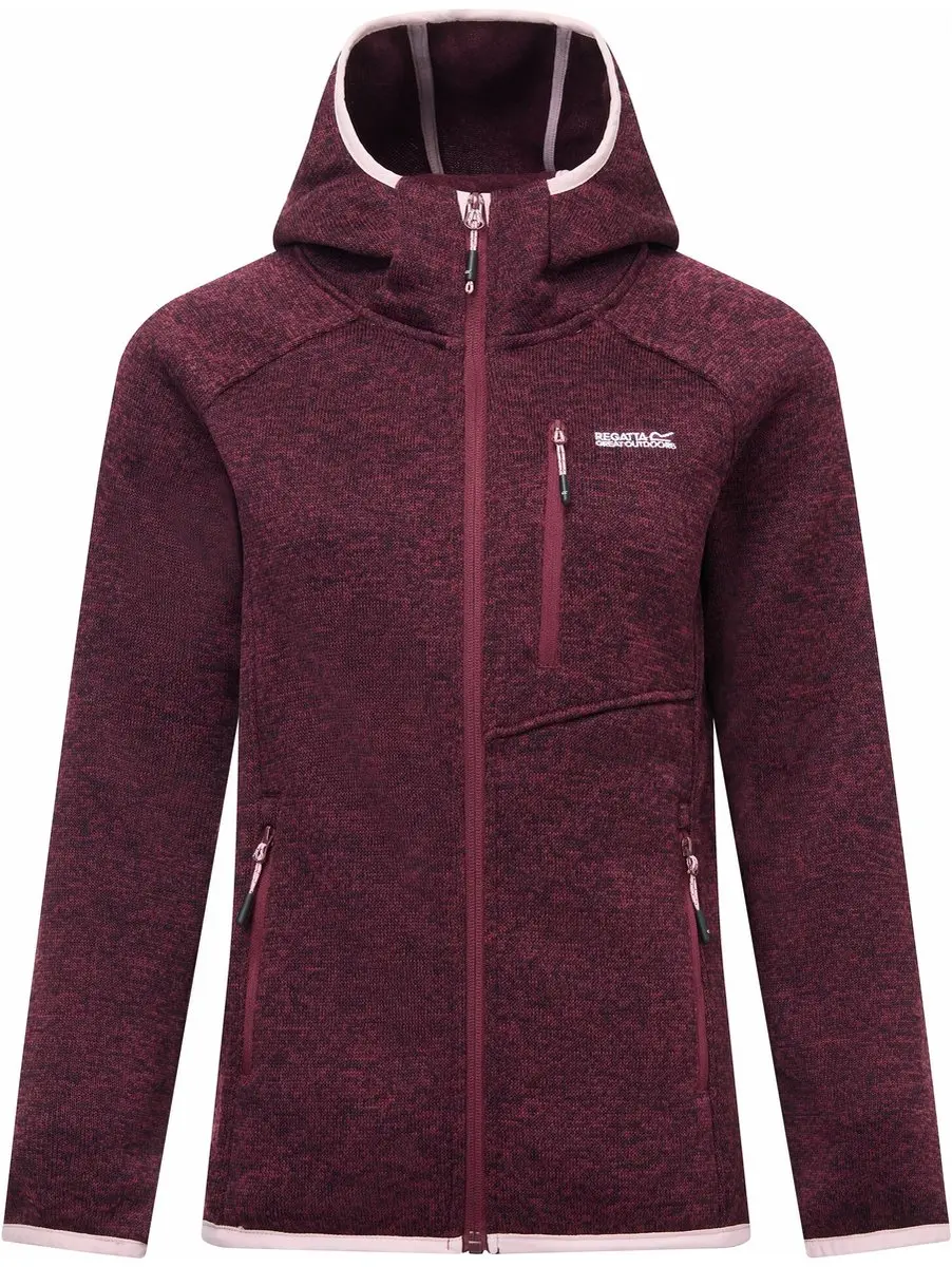 Regatta Newhill Dames Fleece Hoodie - Purper - 36 - afbeelding 6 van 6