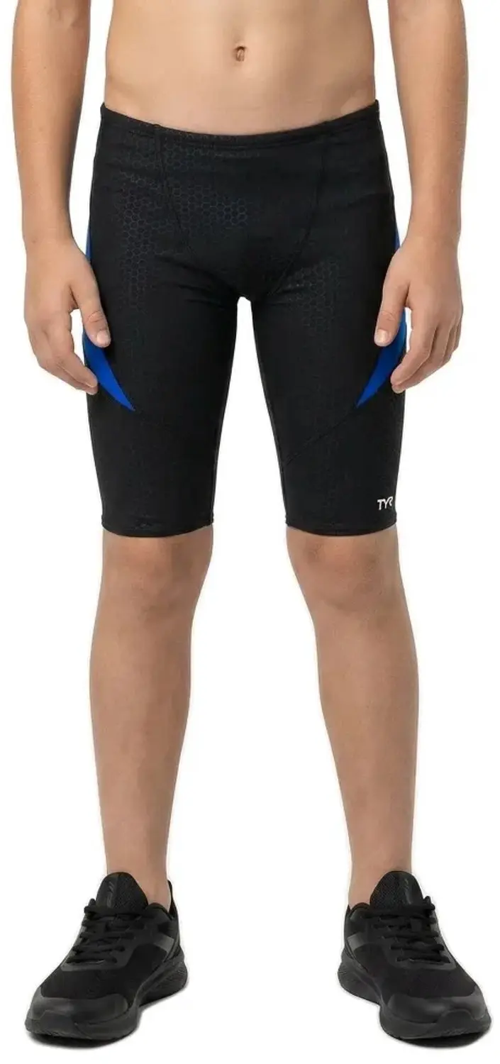 Tyr Durafast Elite Curve Splice Hexa Jammer Blauw,Zwart 6 Years Jongen