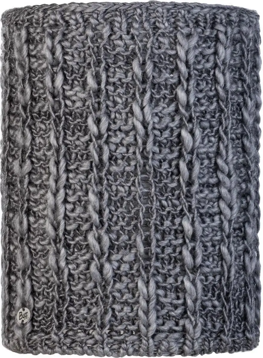 Buff Gebreide Polar Nekwarmer Comfort Liv Pebble Grey