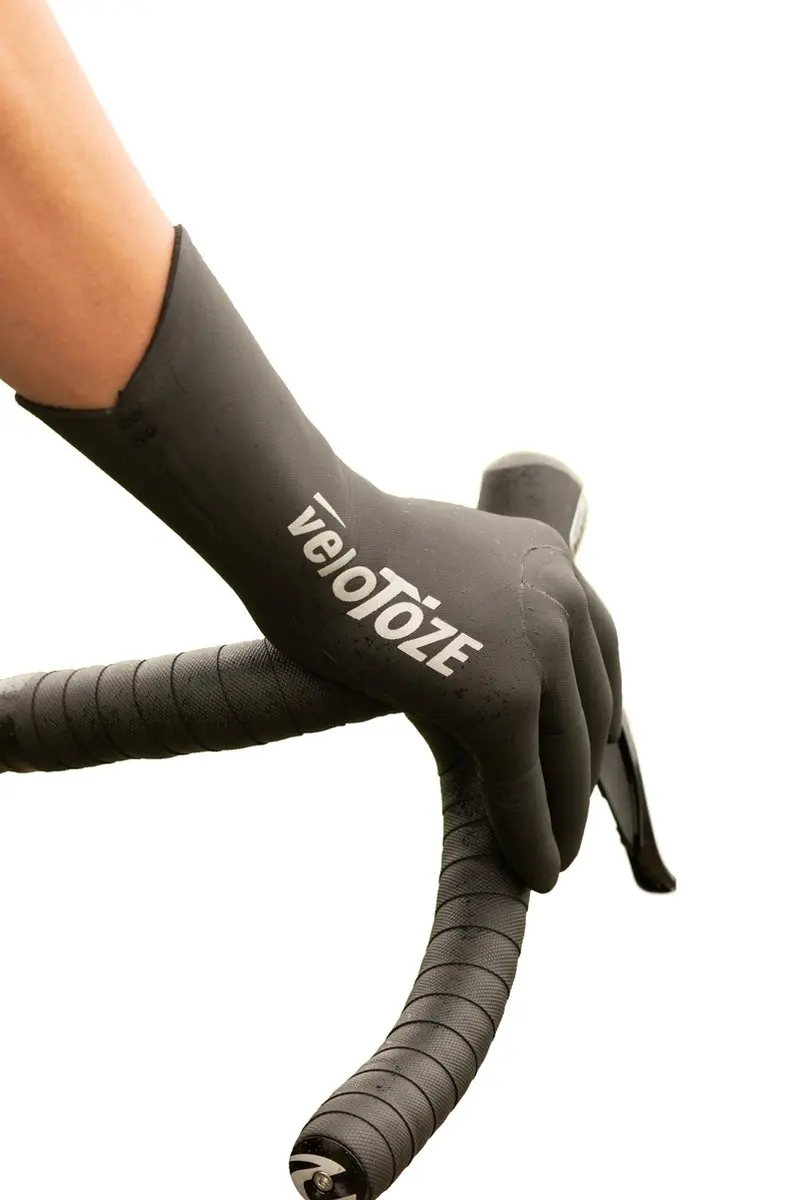 veloToze Waterdichte fietshandschoenen - Zwart - M - afbeelding 2 van 6