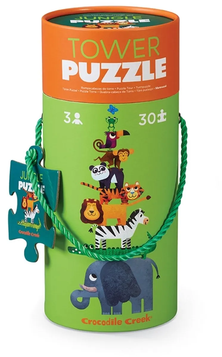 Crocodile Creek Torenpuzzel Jungle - 30 stukjes
