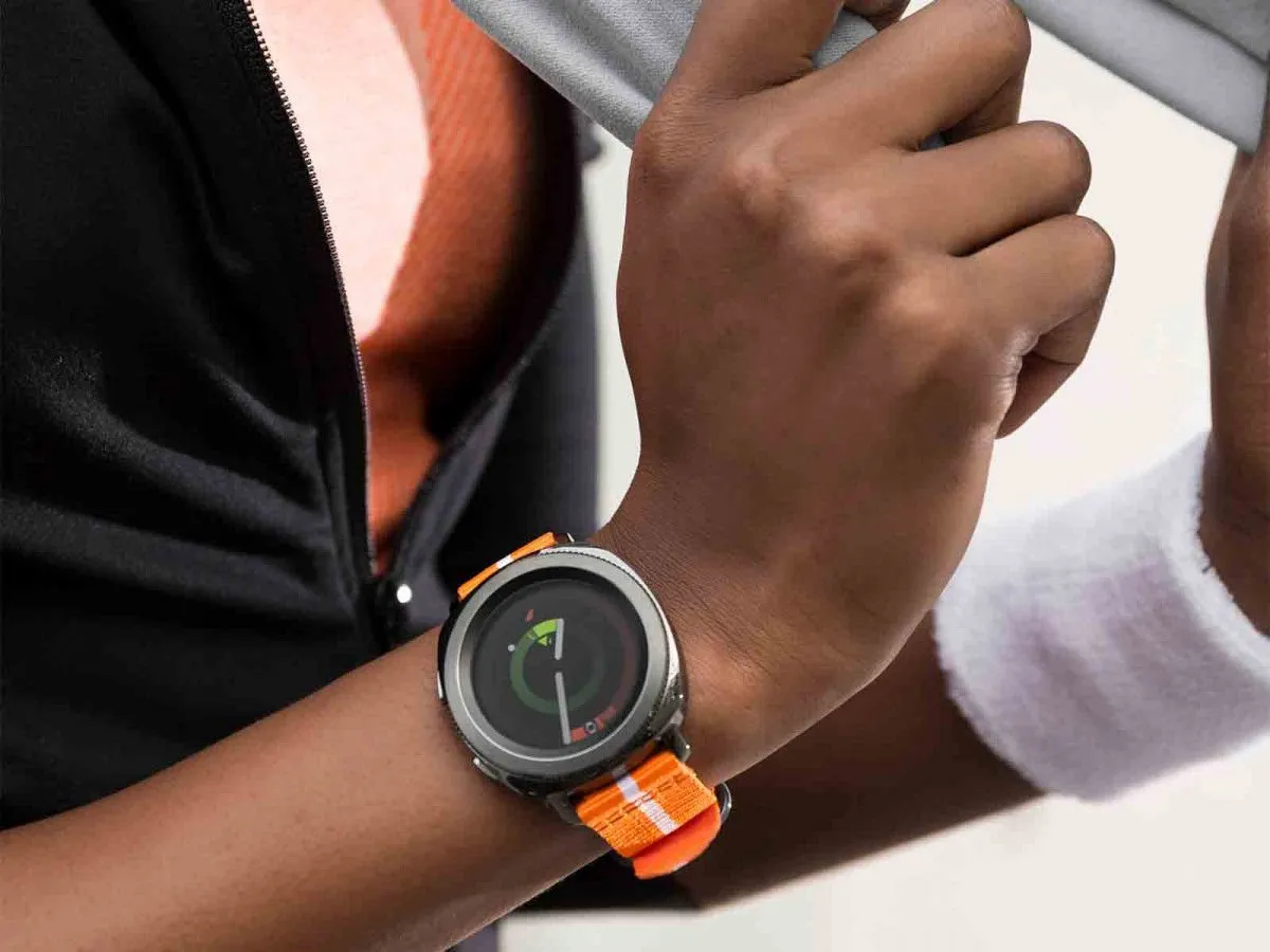 Samsung Nylon Bandje Gear Sport - Oranje