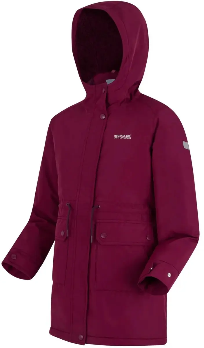 Regatta Valenta Waterdicht Kinderjack - Dark Pimento - afbeelding 2 van 2