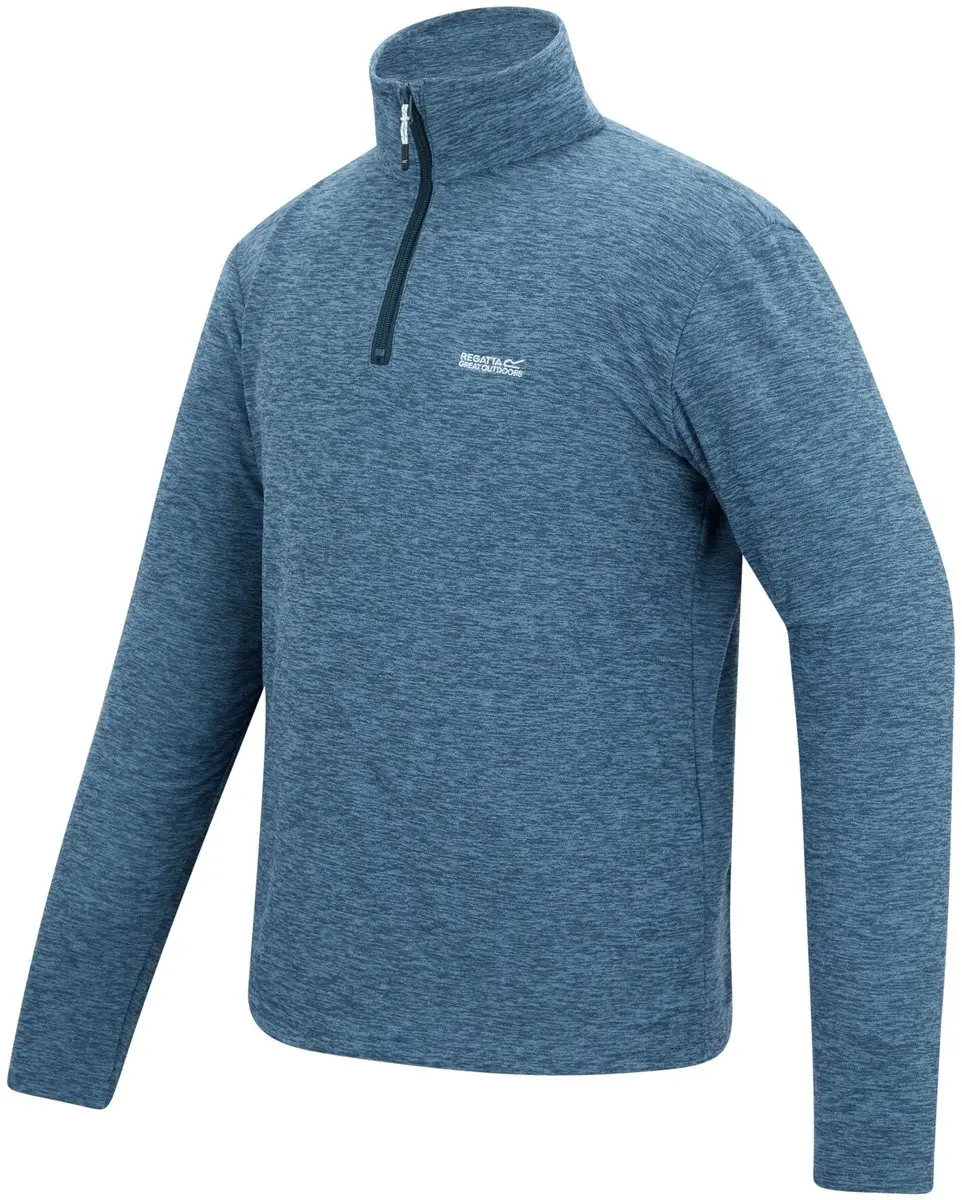 Regatta Thompson Marl Half Zip Fleece Heren - Blauw - afbeelding 6 van 6