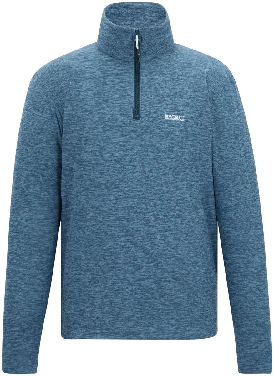 Regatta Thompson Marl Half Zip Fleece Heren - Blauw - afbeelding 3 van 6