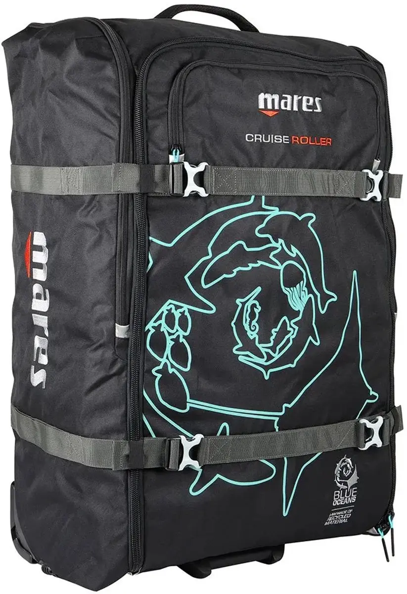 Mares Cruise Backpack Roller Duiktas - 128L - Aqua - afbeelding 4 van 4