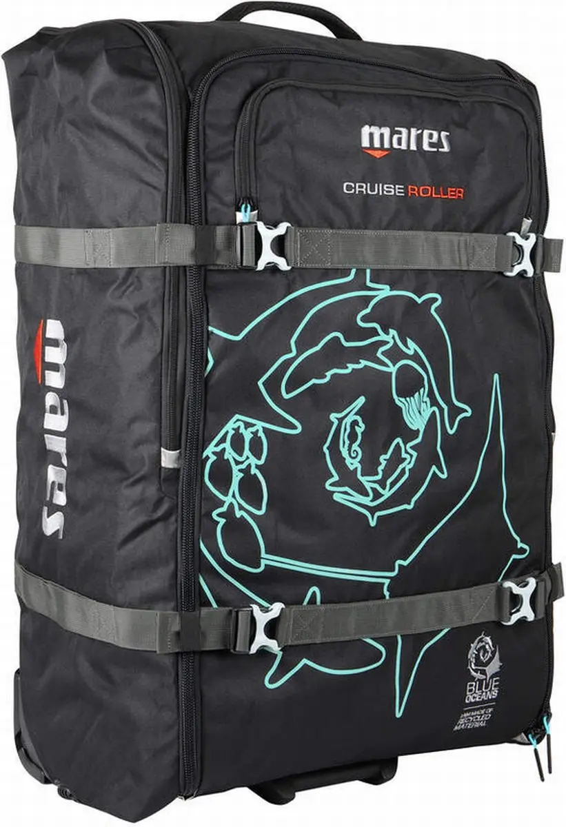 Mares Cruise Backpack Roller Duiktas - 128L - Aqua - afbeelding 3 van 4