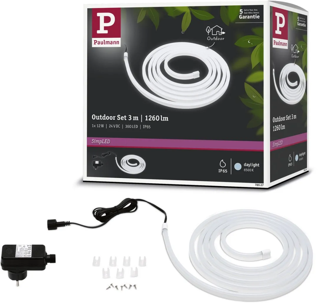 Paulmann SimpLED LED Strip Outdoor 3m IP65 12W Koelwit