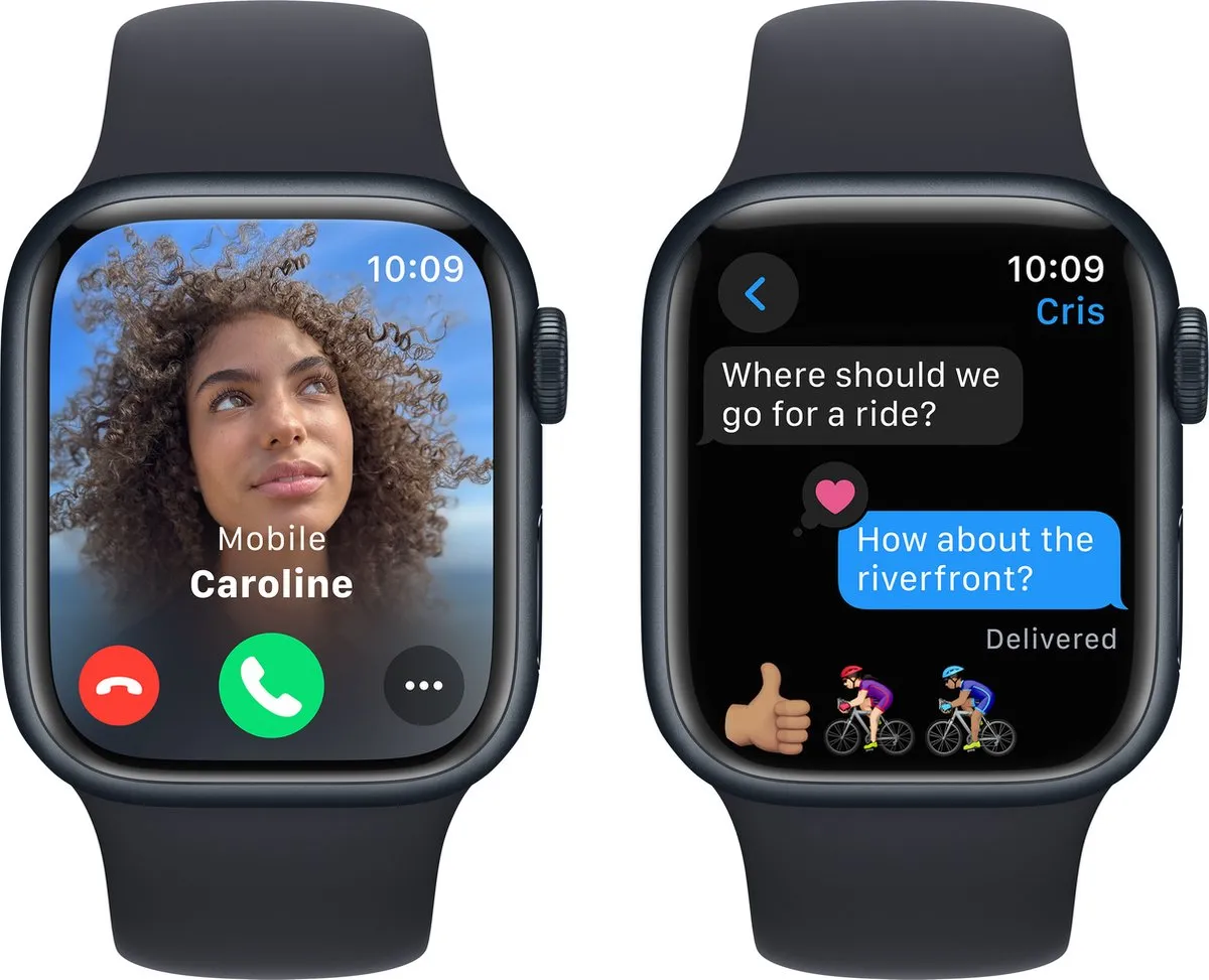 Apple Watch Series 9 41mm GPS+Cellular - Zwart