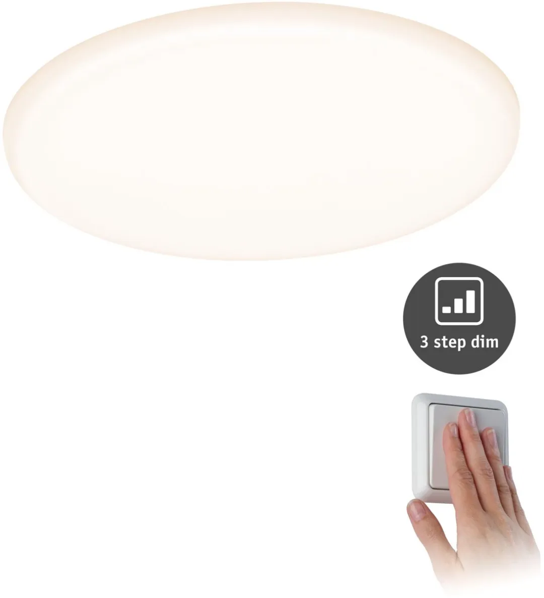 Paulmann VariFit LED-inbouwpaneel Veluna IP44 - 17W 1400lm 3000K - Satijn