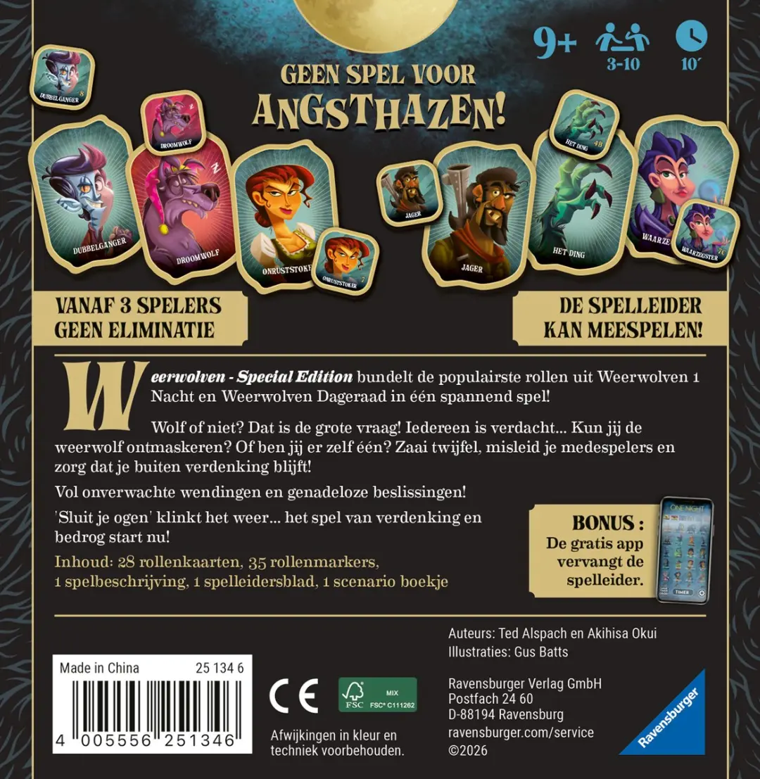 Ravensburger Weerwolven Special Edition Partyspel - afbeelding 4 van 4