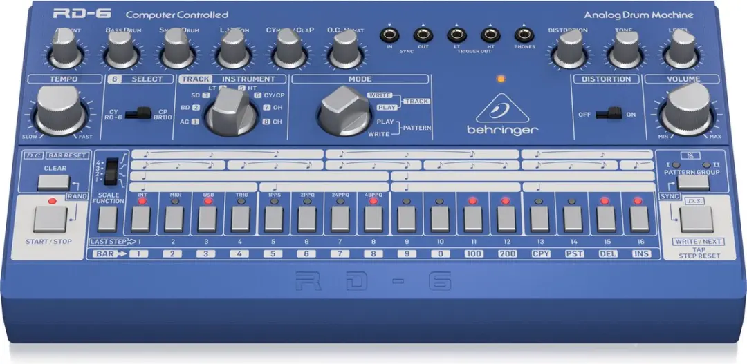 Behringer RD-6-BU Rhythm Designer Drumcomputer - afbeelding 2 van 6