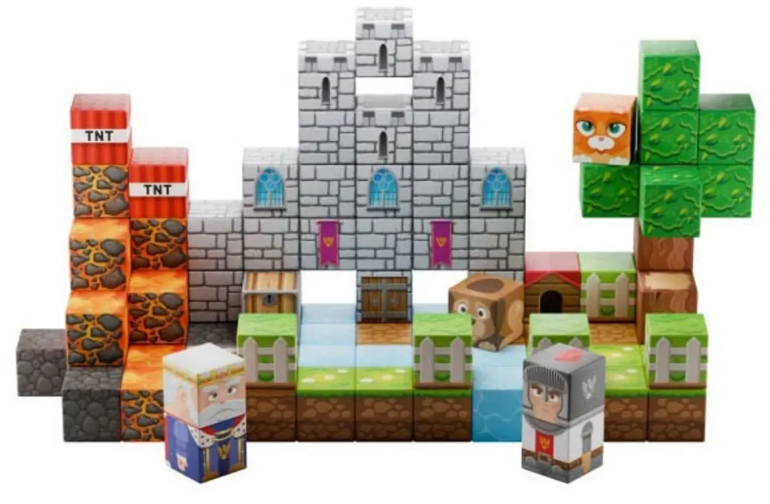 Toi-Toys CraftBlocks Magneetkubussen 100-delig