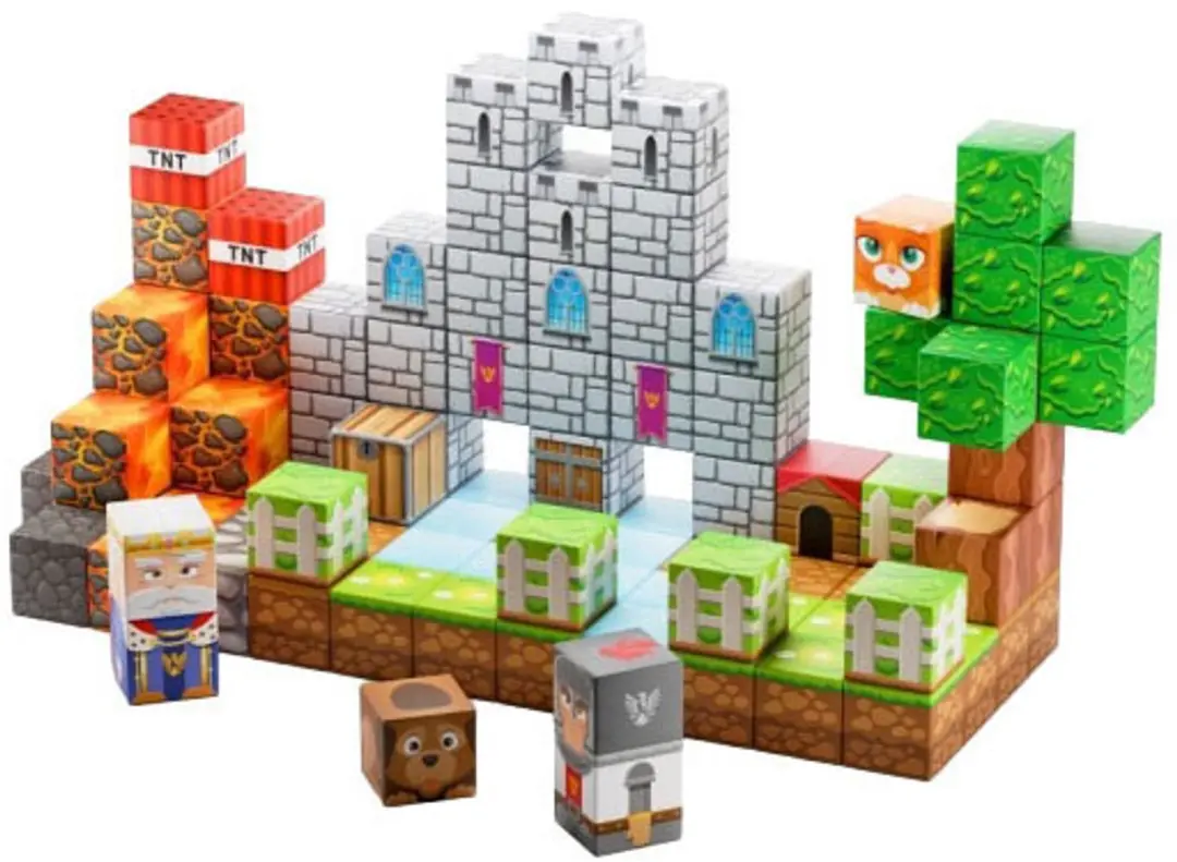 Toi-Toys CraftBlocks Magneetkubussen 100-delig - afbeelding 2 van 3