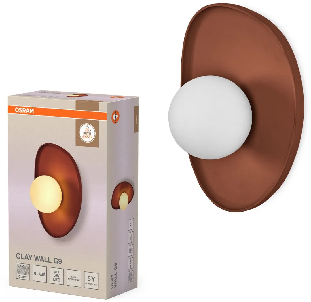 Osram Decor Clay Nest Wandlamp G9 - Bruin