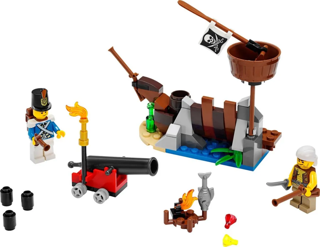 LEGO Pirates Schipbreuk Verdediging 70409 - 84 Stukken
