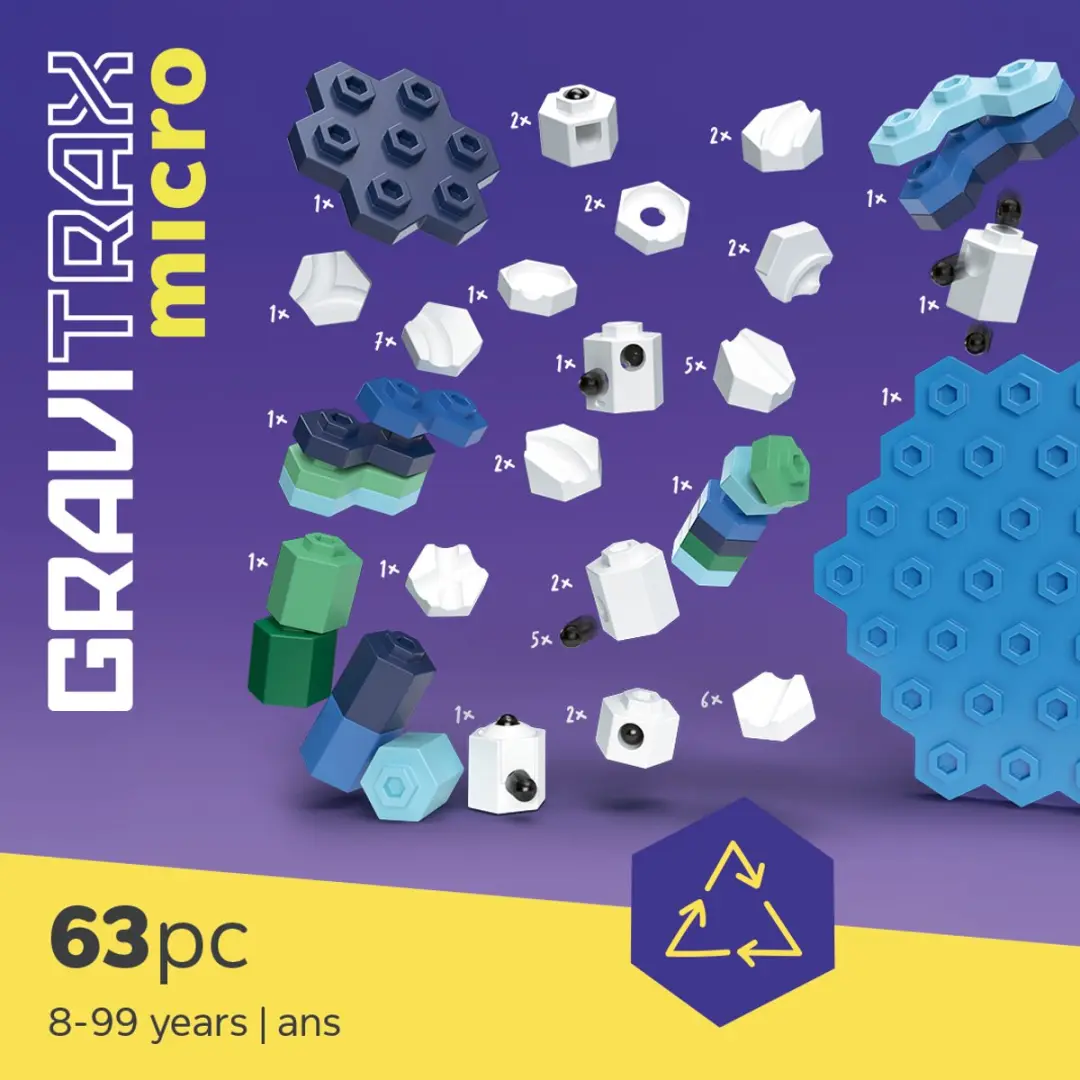 Ravensburger GraviTrax micro Ocean Blue Knikkerbaan Bouwset - 63 Onderdelen - afbeelding 3 van 6