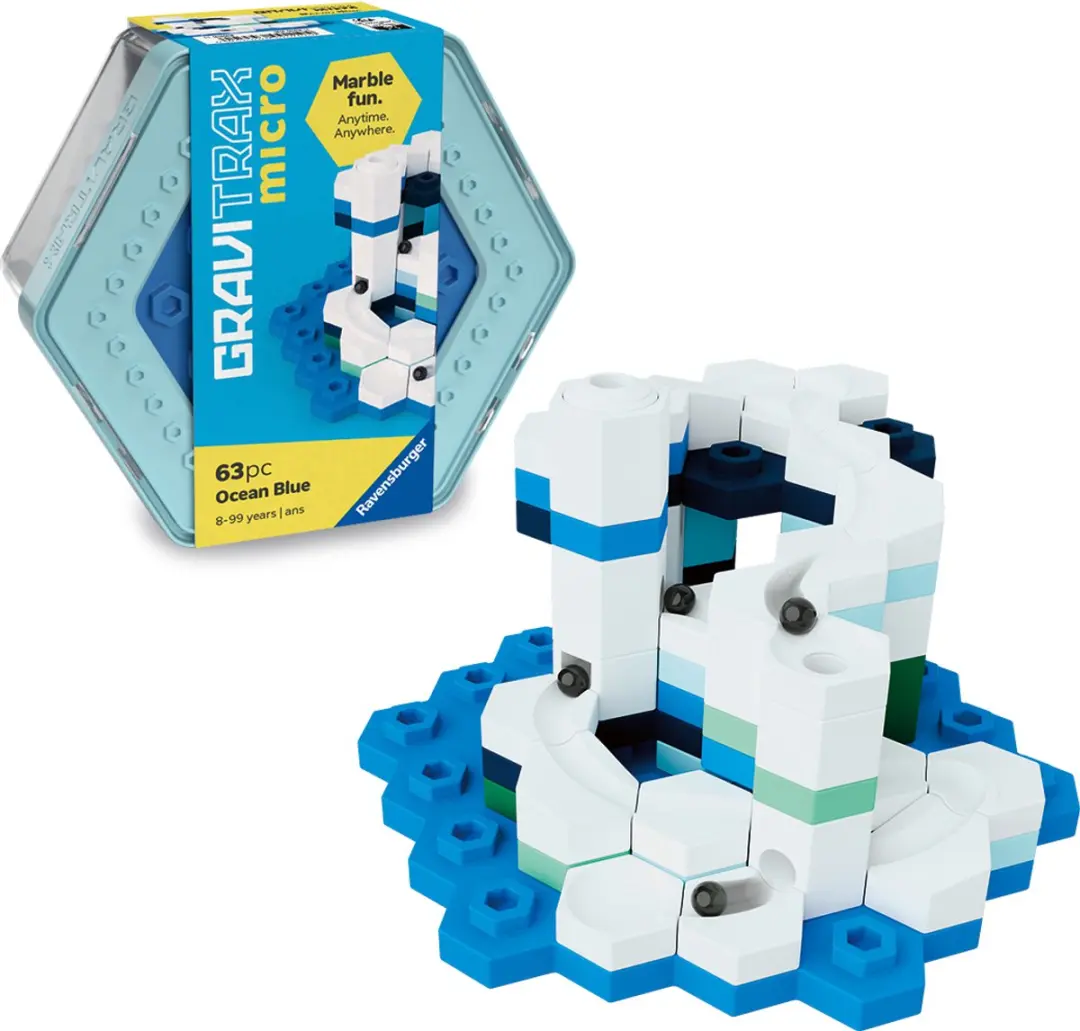 Ravensburger GraviTrax micro Ocean Blue Knikkerbaan Bouwset - 63 Onderdelen - afbeelding 2 van 6