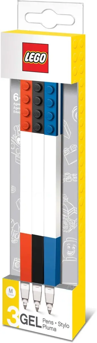 LEGO Gelpennen Set - 3 Stuks - Multicolor - afbeelding 2 van 3
