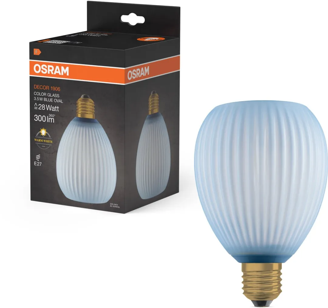 Osram Decor LED Lamp Oval Blauw Mat - 3,5W 2700K