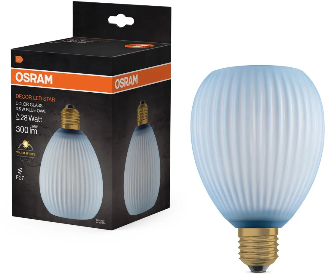 Osram Decor LED Lamp Oval Blauw Mat - 3,5W 2700K