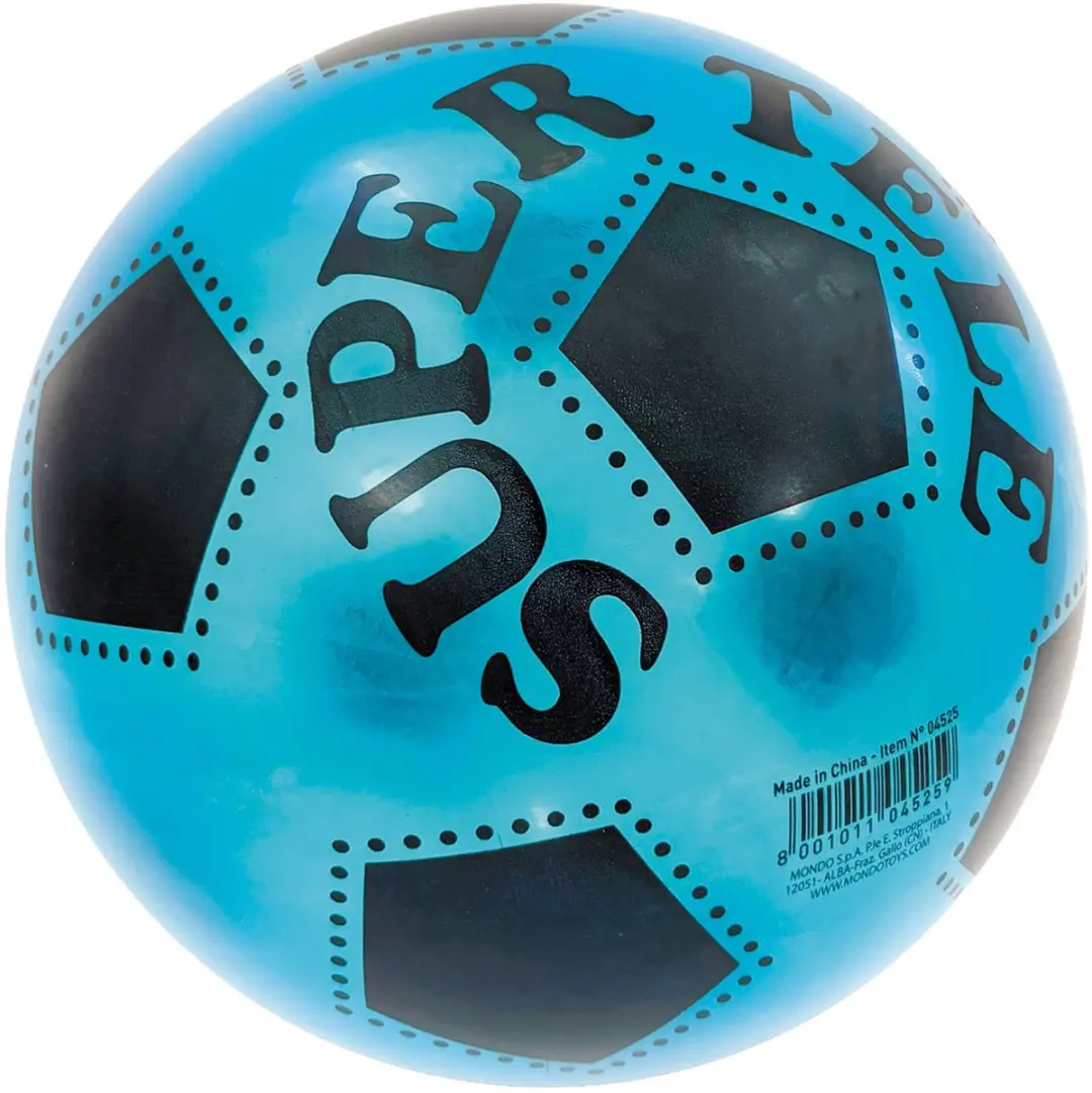 Mondo Transparante Gekleurde Voetbal 22cm - afbeelding 2 van 3