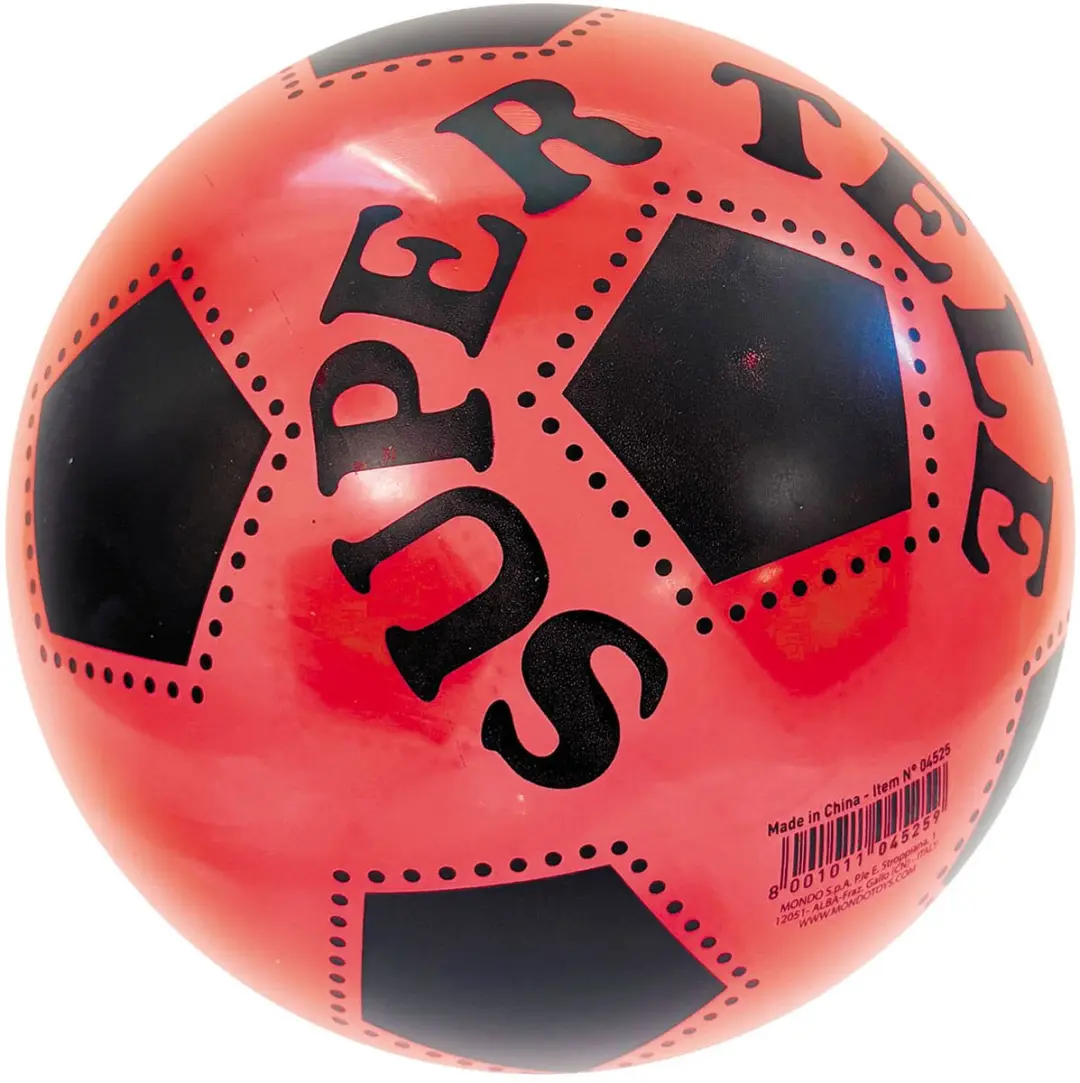 Mondo Transparante Gekleurde Voetbal 22cm - afbeelding 3 van 3