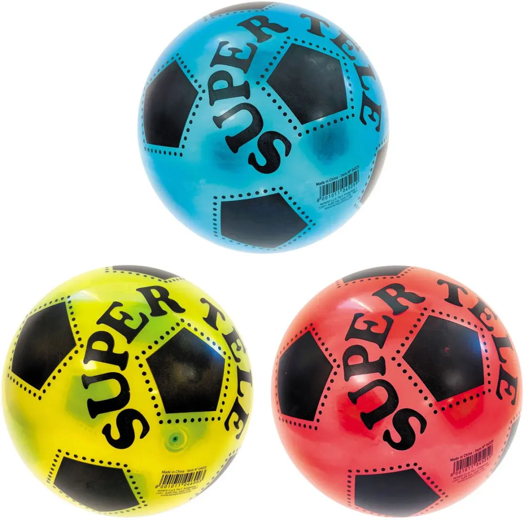 Mondo Transparante Gekleurde Voetbal 22cm