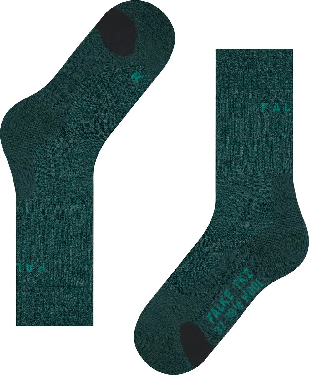 Falke TK2 Wool Wandelsokken - Groen - 44-45 - afbeelding 6 van 6