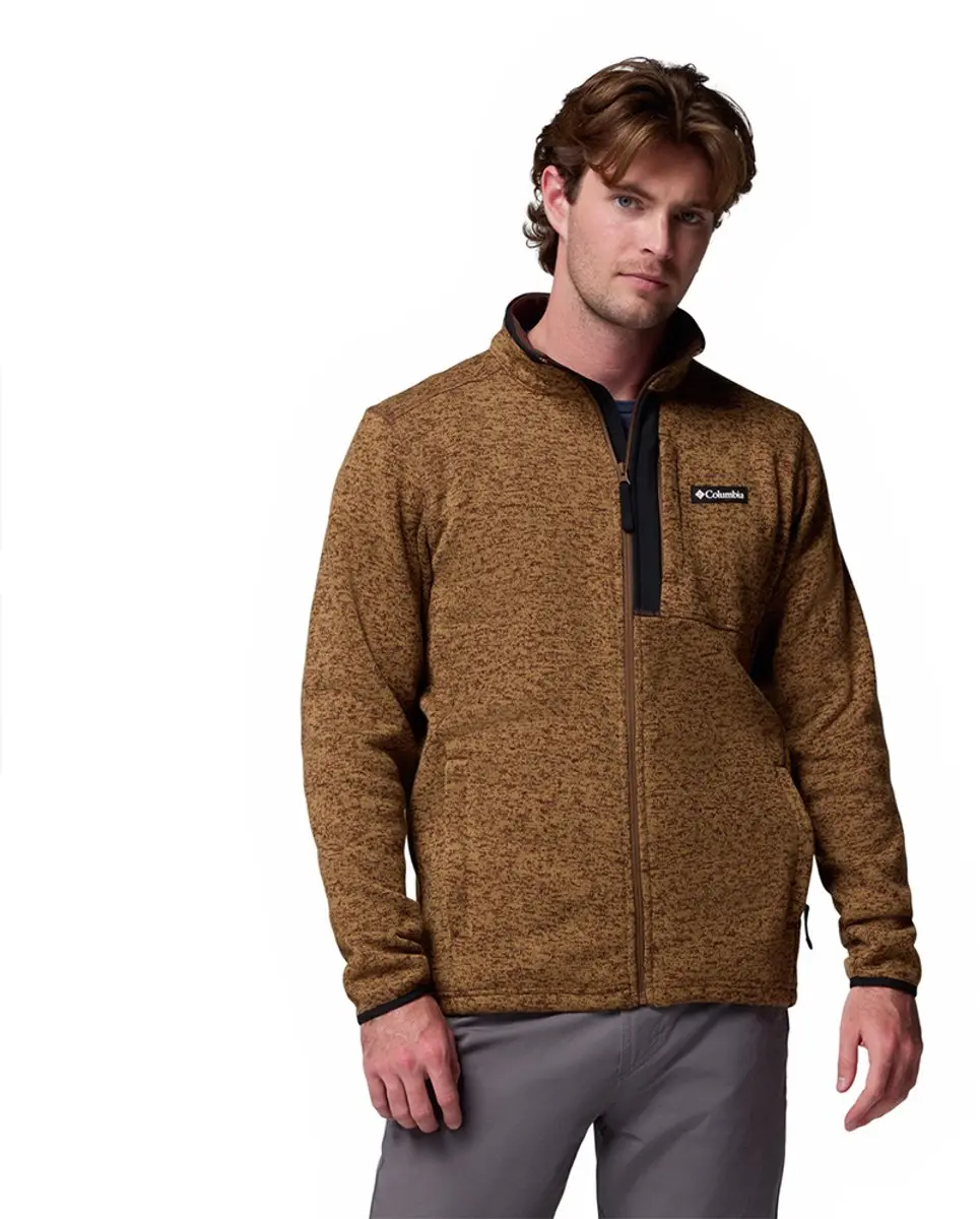 Columbia Sweater Weather™ Fleece Met Volledige Rits Bruin XL Man