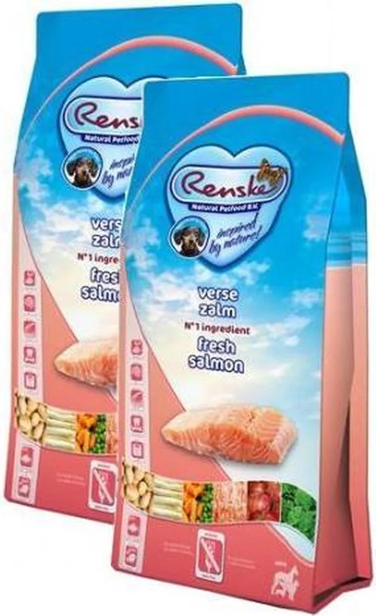 Renske Adult Zalm Hondenvoer - 2x12kg Graanvrij