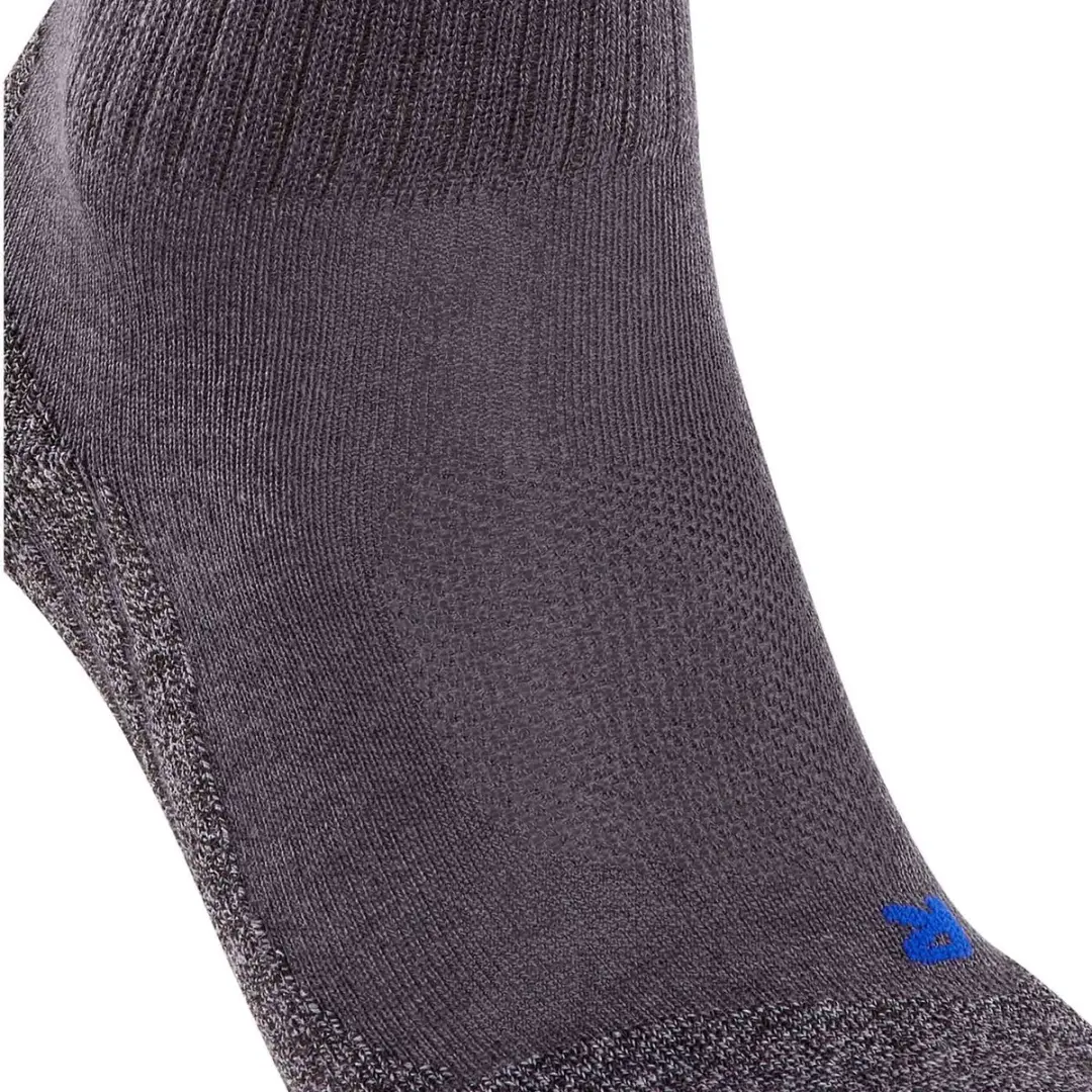 FALKE TK2 Cool Short anti-blaar dik lyocell functioneel materiaal wandelsokken heren grijs - maat 39-41 - afbeelding 2 van 6