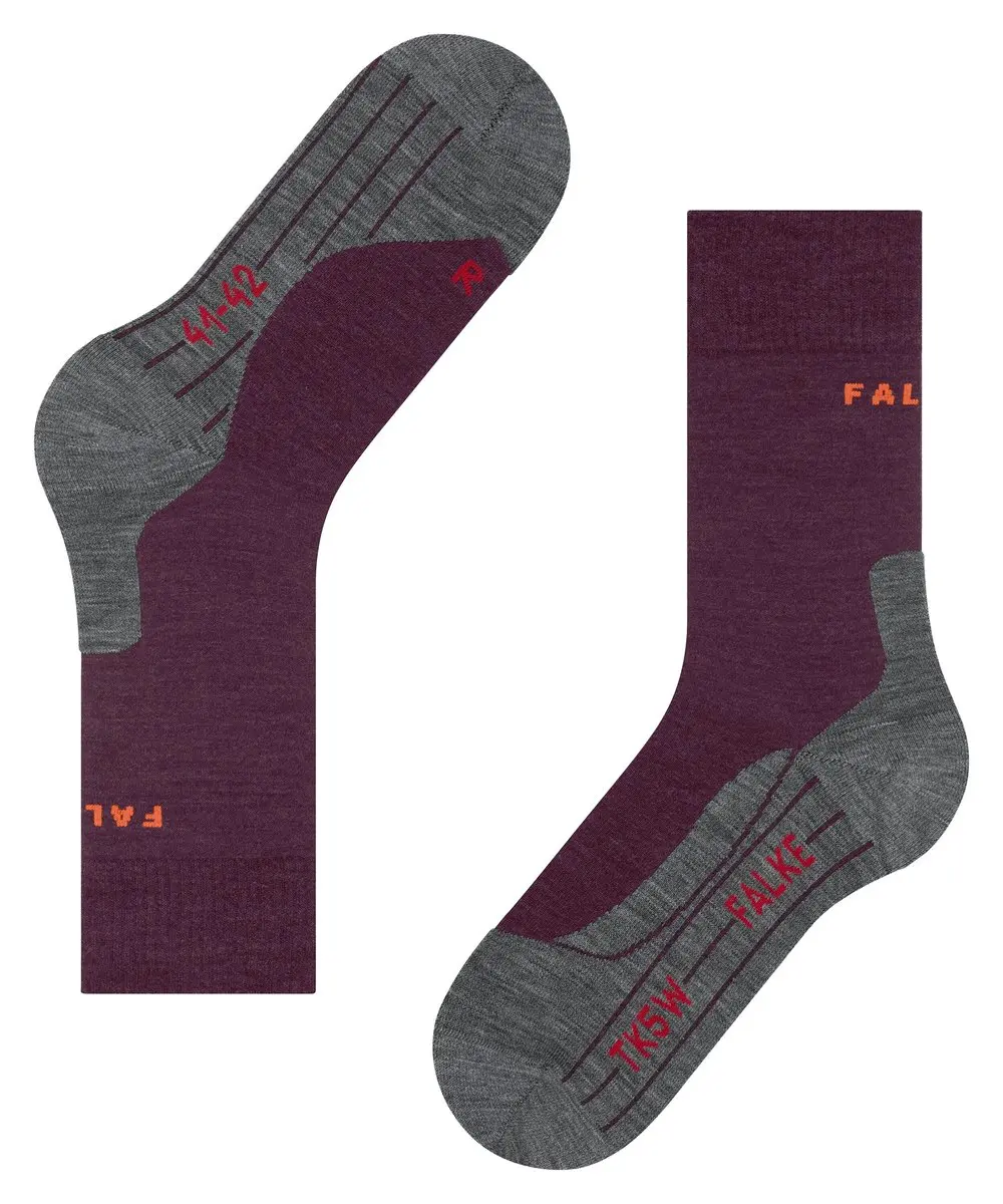 FALKE TK5 Wander Dames Trekking Sokken - Paars 35-36 - afbeelding 3 van 6