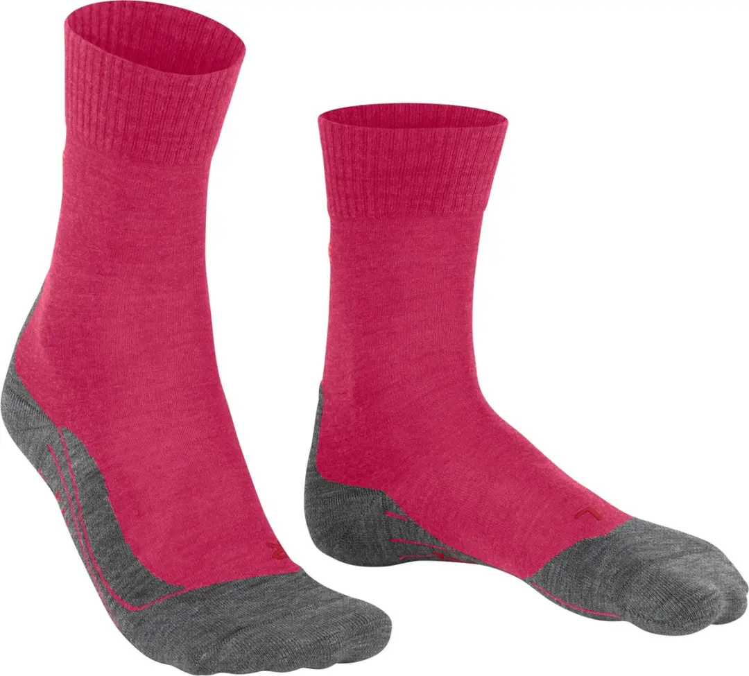 FALKE TK5 anti-blaar dun wol functioneel materiaal wandelsokken dames roze - maat 37-38 - afbeelding 4 van 6