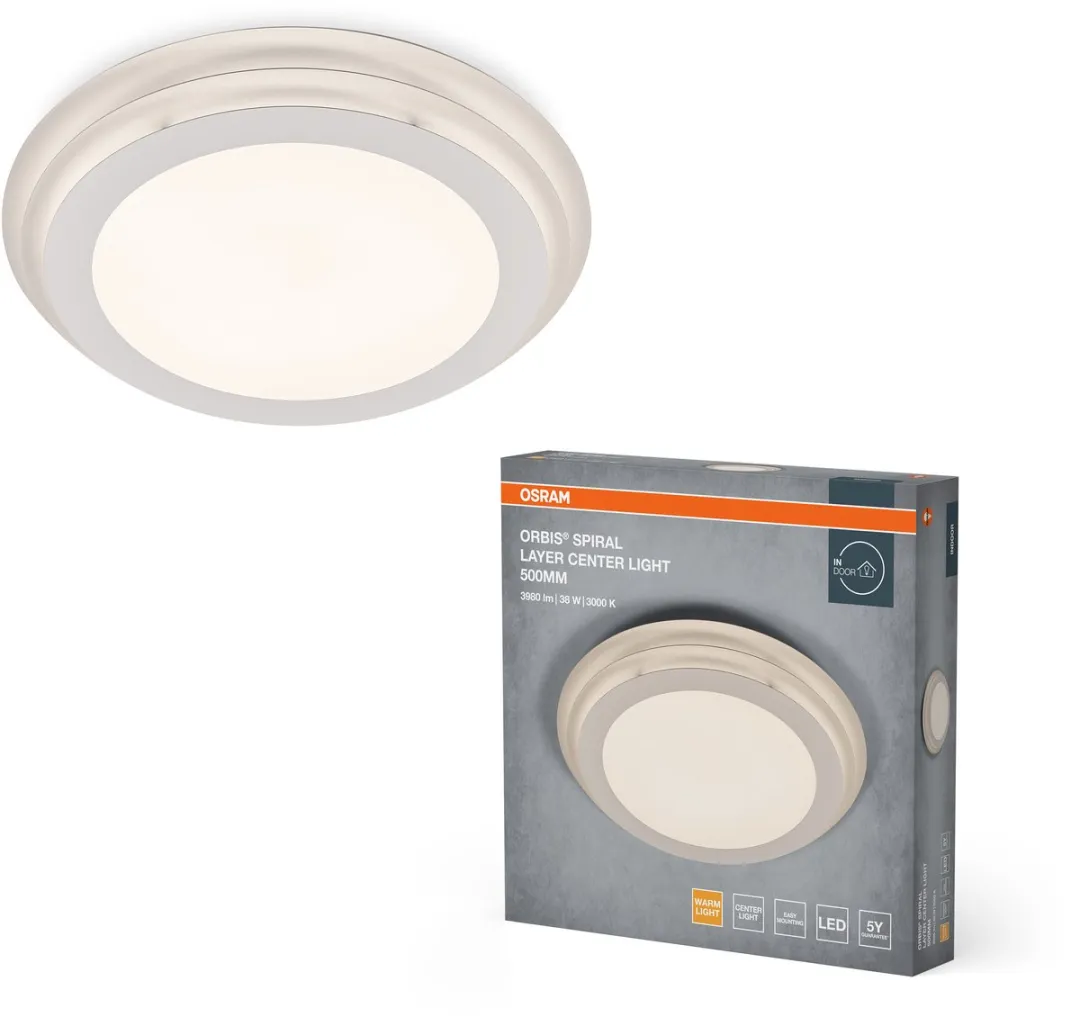 Osram Orbis Spiral Layer CL LED Plafondlamp 500mm - 38W - 4000lm - Wit