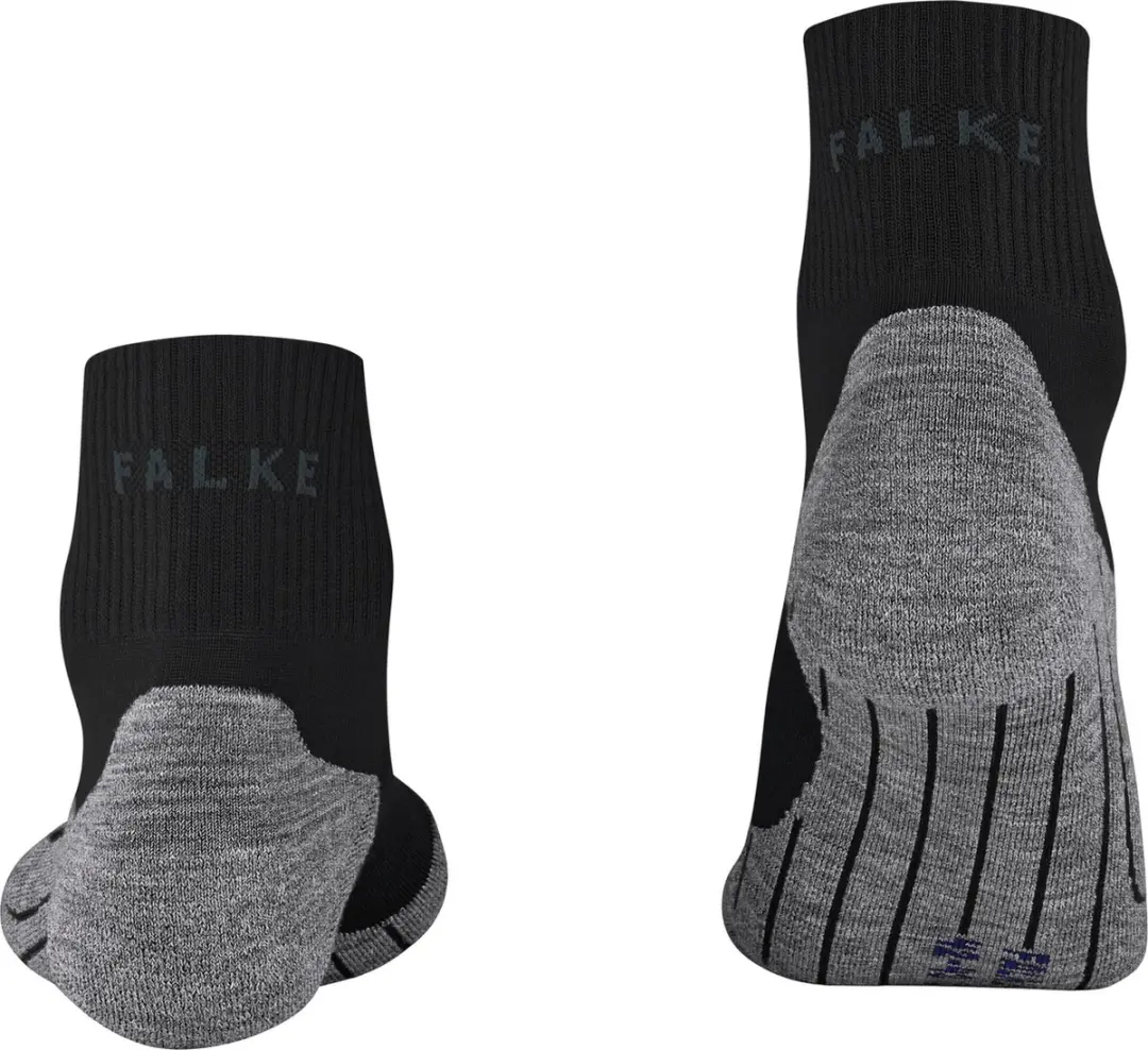 FALKE TK5 Cool Short anti-blaar dun lyocell functioneel materiaal wandelsokken heren zwart - maat 44-45 - afbeelding 2 van 6