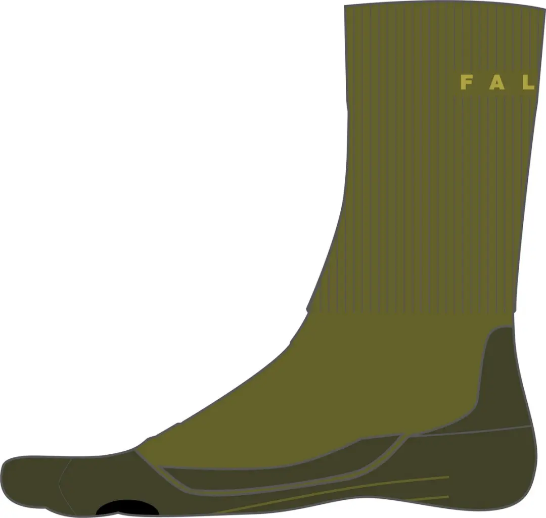 FALKE TK2 Wool Wandelsokken Heren - Groen - Maat 39-41 - afbeelding 3 van 6