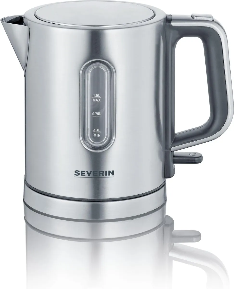 Severin WK 3415 Waterkoker 1L - 2400W - RVS - Grijs