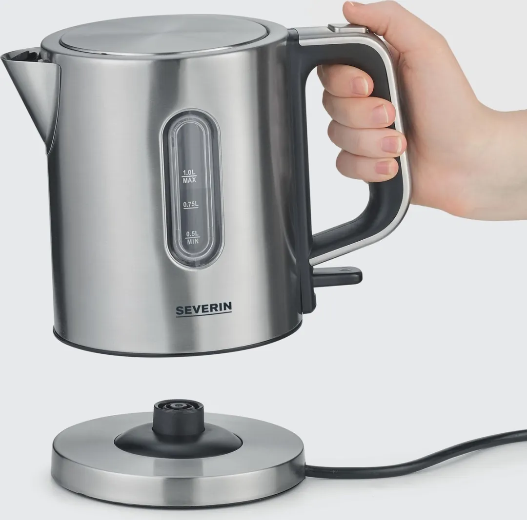 Severin WK 3415 Waterkoker 1L - 2400W - RVS - Grijs