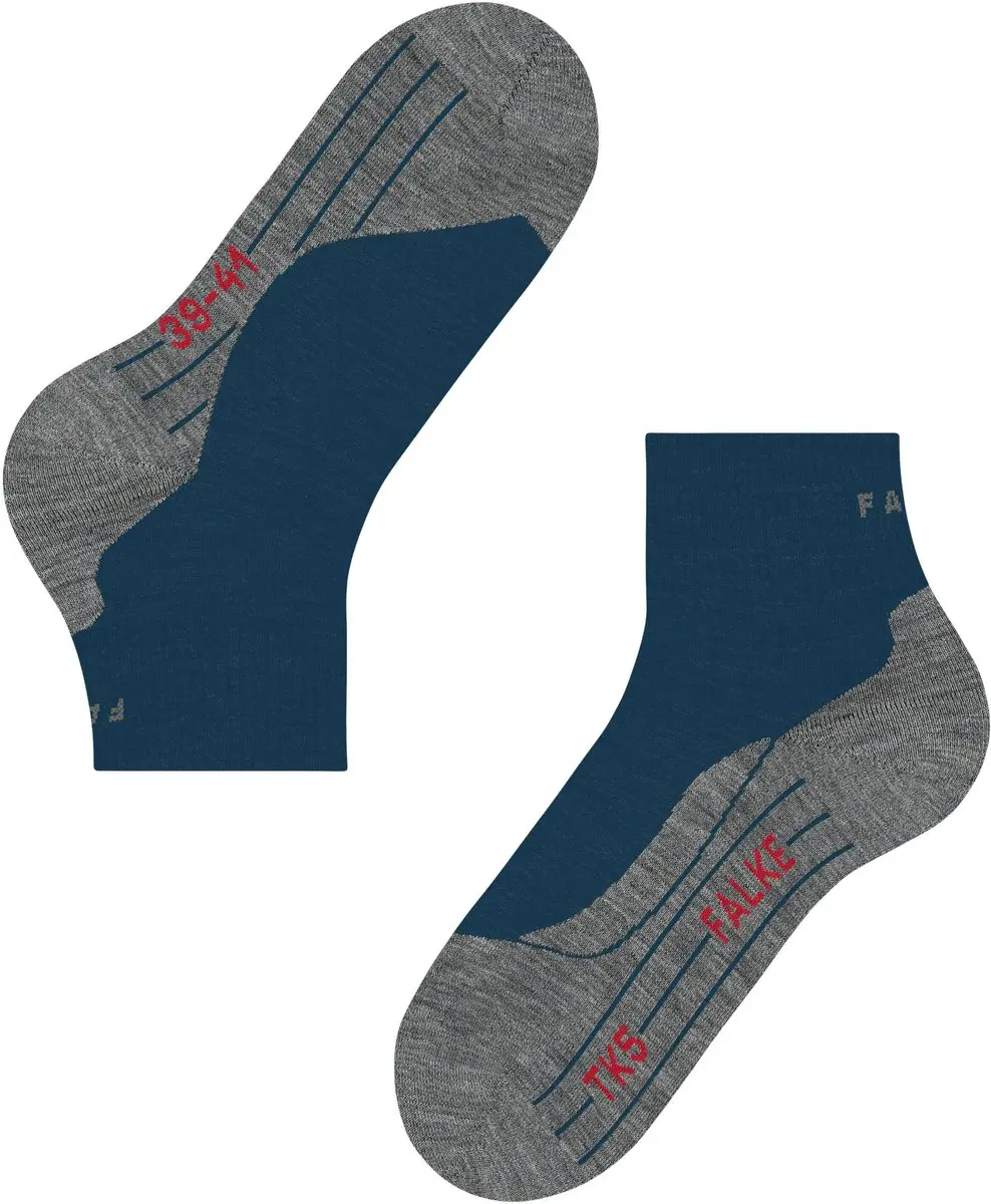 Falke TK5 Wander Korte Wandelsokken - Blauw - 39-41 - afbeelding 3 van 6
