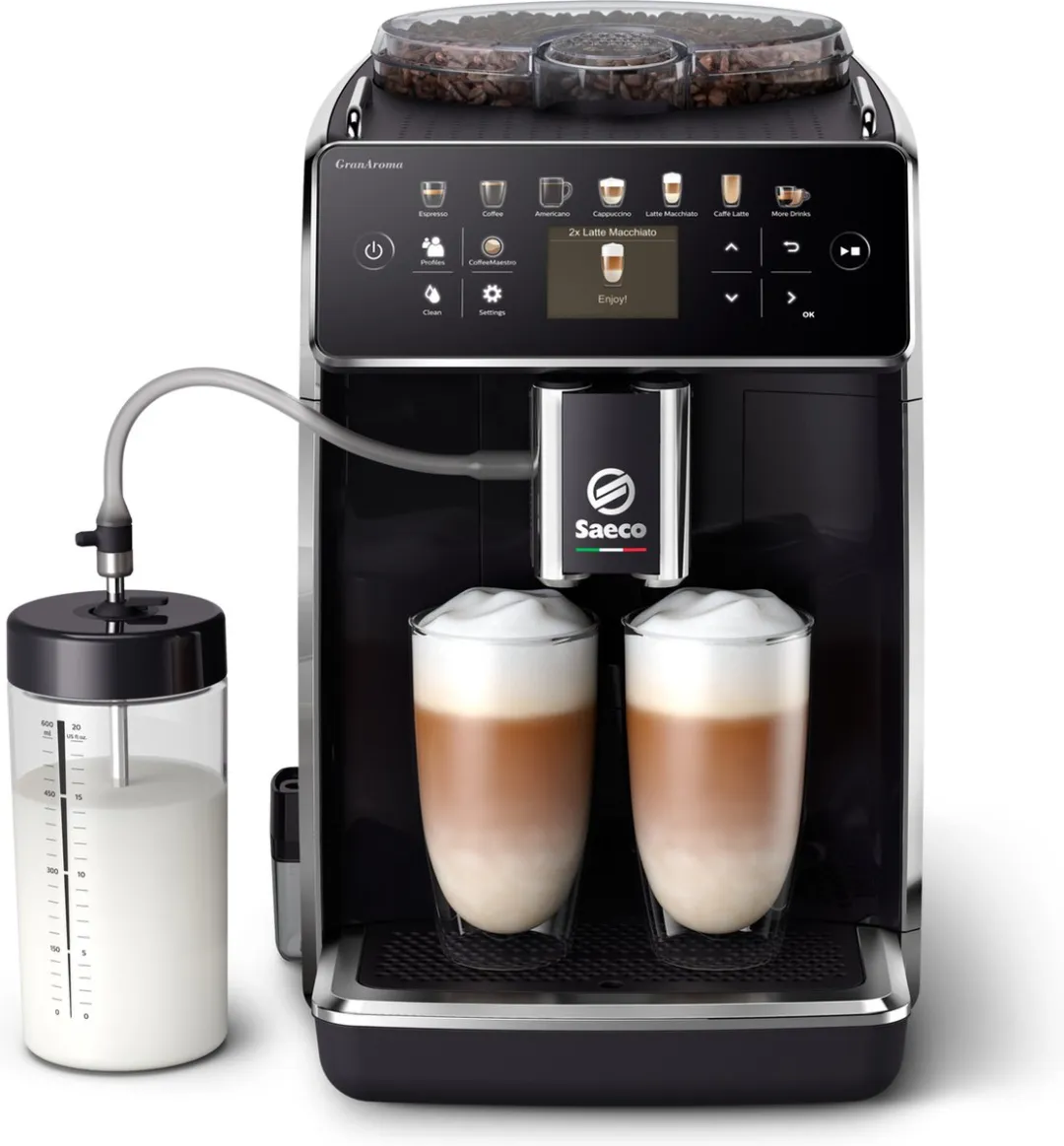 Saeco GranAroma SM6580/00 Koffiezetapparaat - 16 Programma's - Zwart
