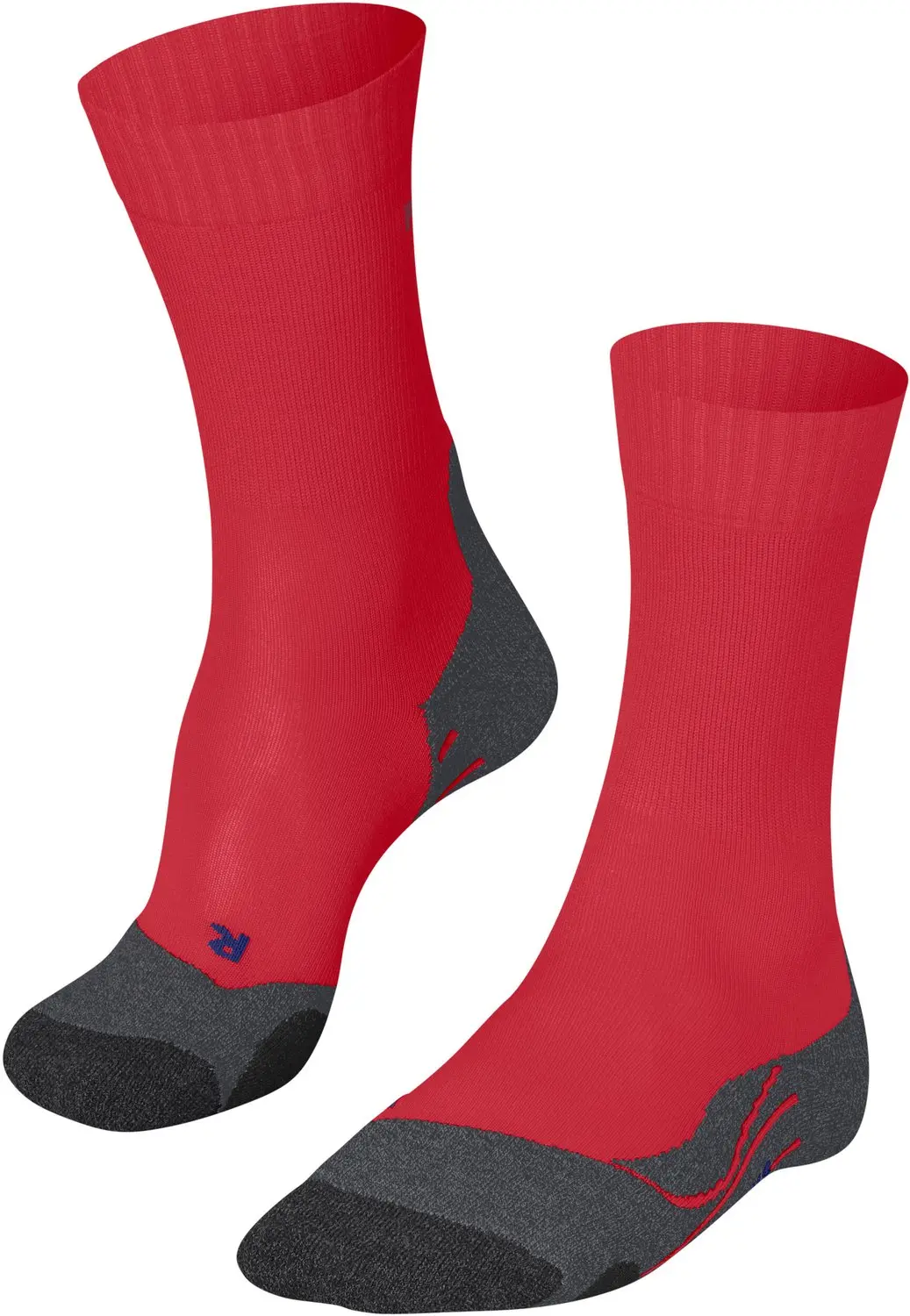 FALKE TK2 Cool anti-blaar dik lyocell functioneel materiaal wandelsokken dames rood - maat 35-36
