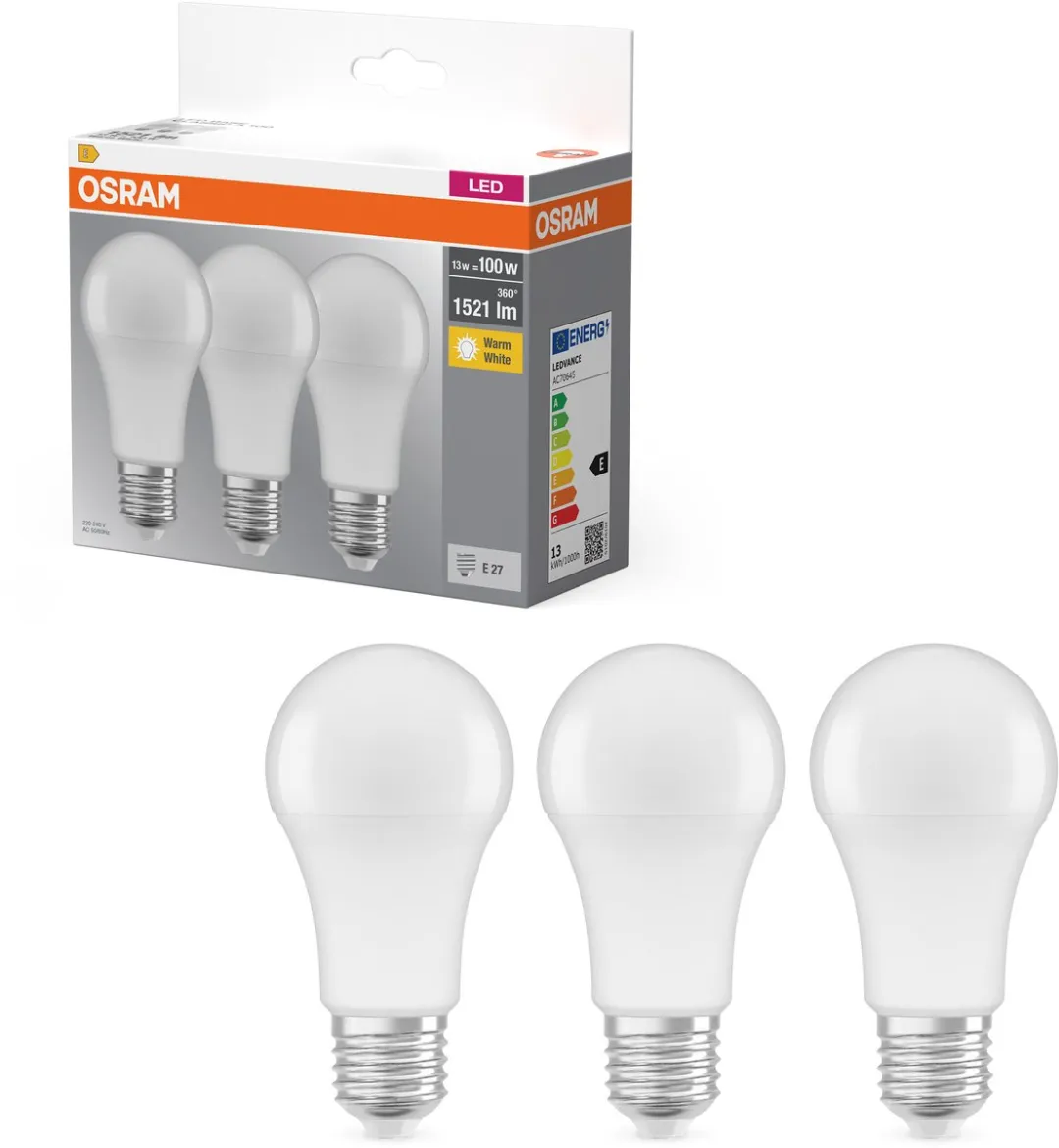 Osram LED-lamp E27 14W Warmwit - 30 Stuks