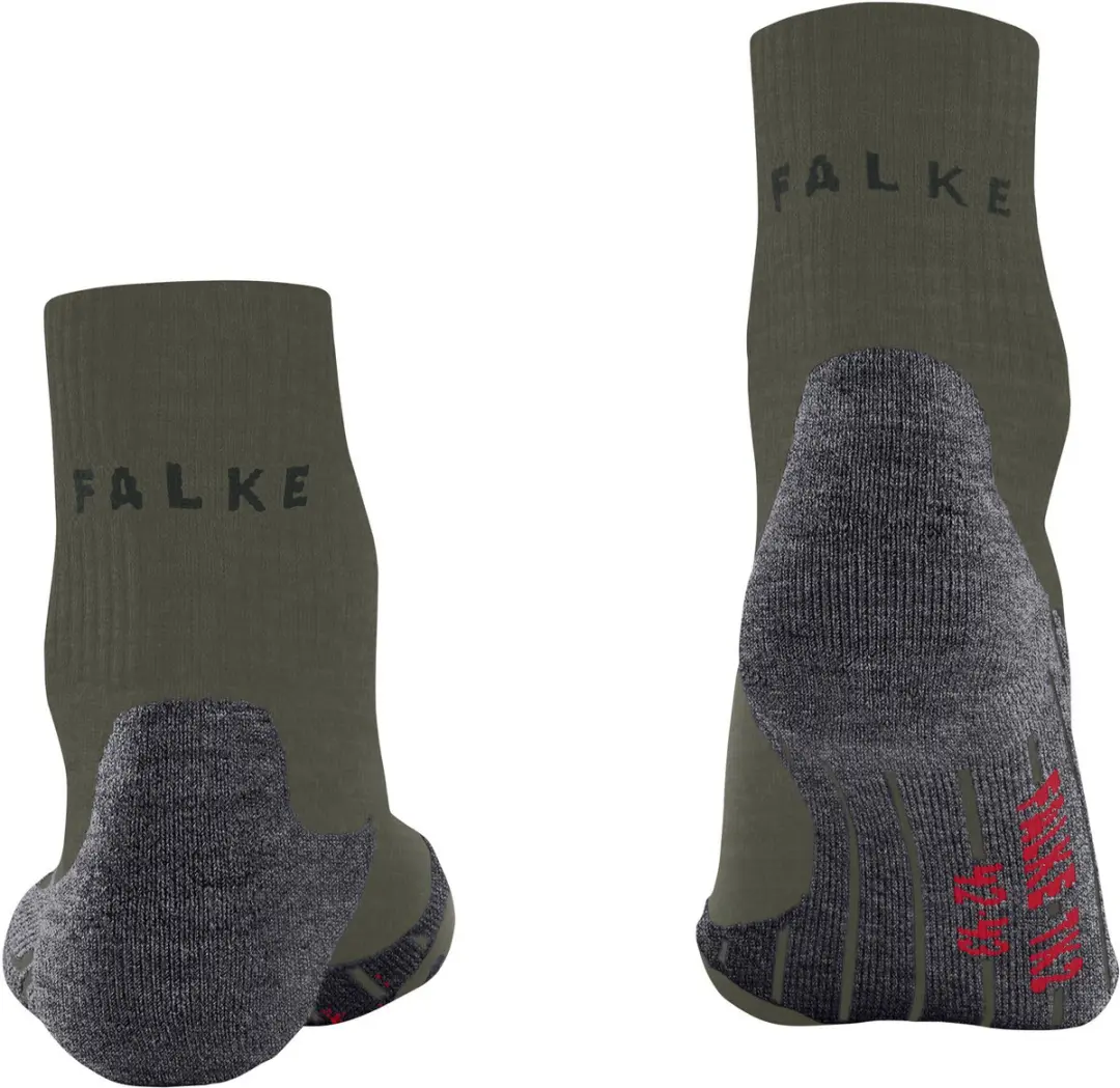 FALKE TK2 Short anti-blaar dik wol functioneel materiaal wandelsokken dames groen - maat 37-38