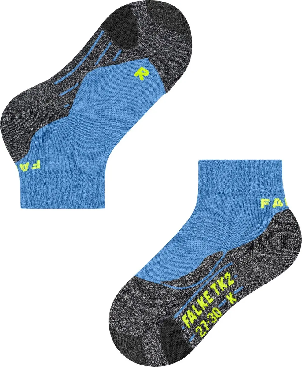 Falke TK2 Short Kindersokken - Maat 35-38 - Blauw - afbeelding 5 van 6