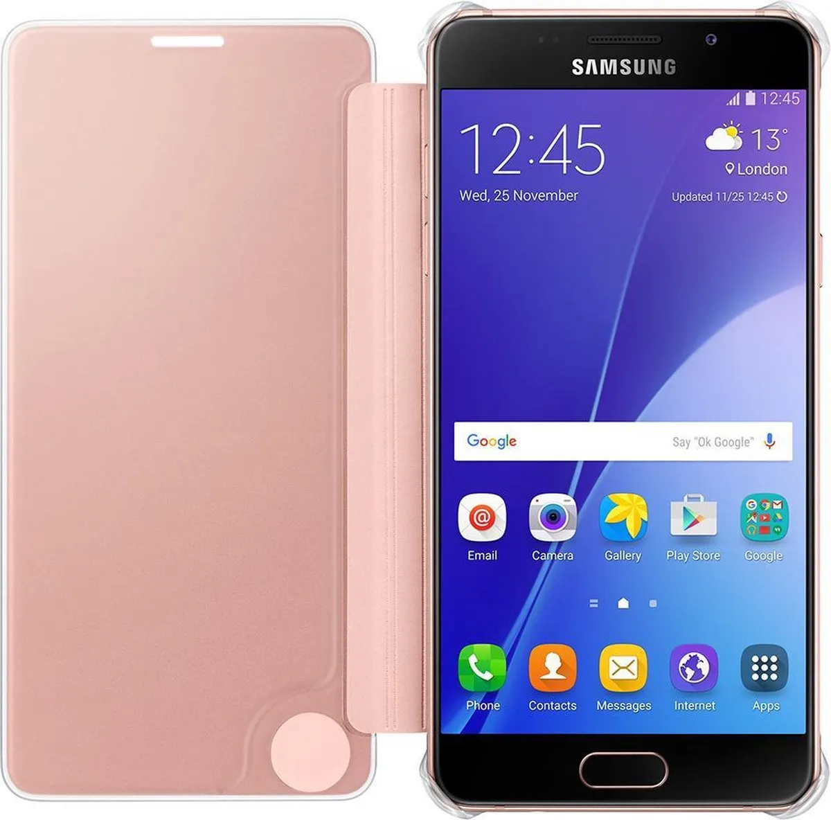 Samsung Clear View Cover A5 2016 - Rose Gold - afbeelding 2 van 6