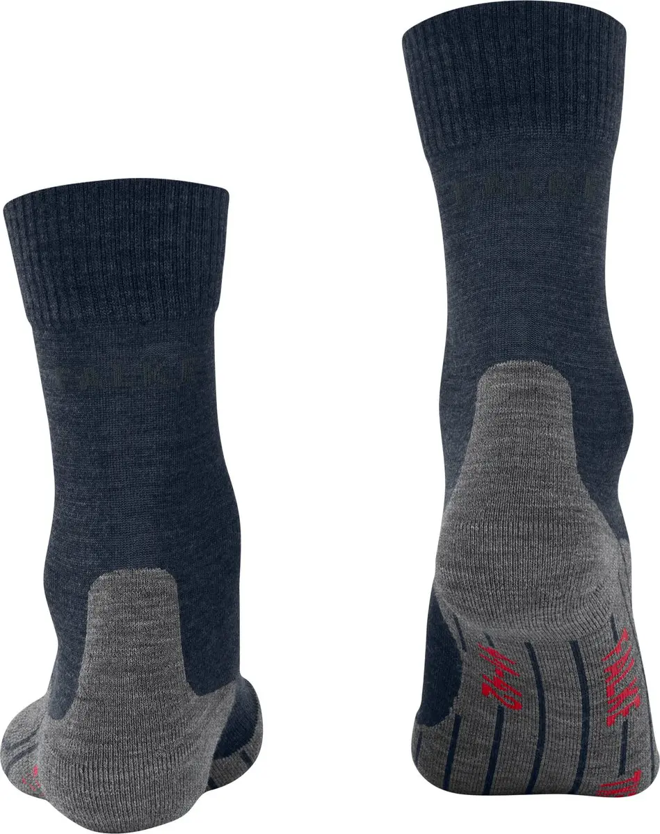 FALKE TK5 anti-blaar dun wol functioneel materiaal wandelsokken dames blauw - maat 41-42 - afbeelding 3 van 6