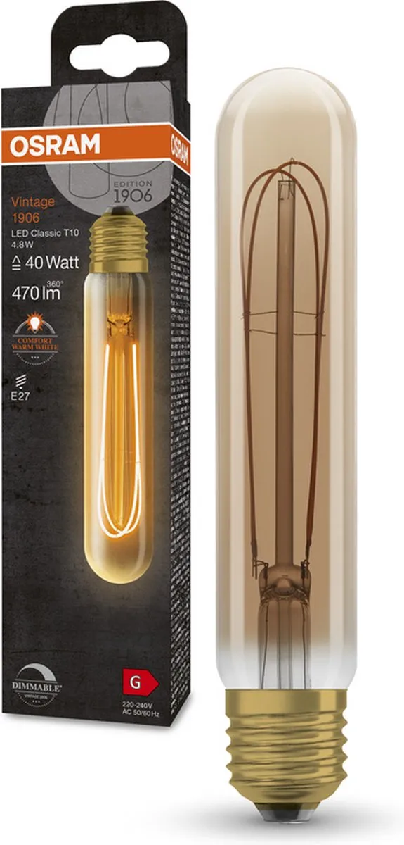 Osram Vintage-Edition LED-Lamp E27 4.8W 2200K - Helder glas