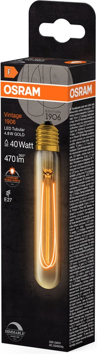 Osram Vintage-Edition LED-Lamp E27 4.8W 2200K - Helder glas