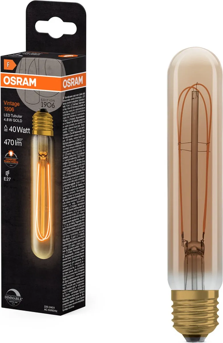 Osram Vintage-Edition LED-Lamp E27 4.8W 2200K - Helder glas